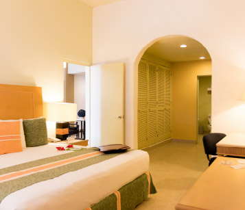 hotel binniguenda huatulco bed room dressing room bathroom 2 room double bed family big spacious