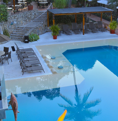hotel binniguenda huatulco swimming pool garden sun deck